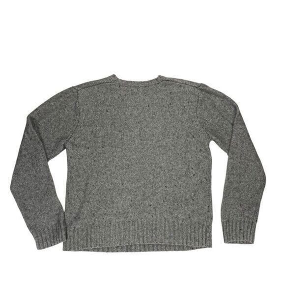 Aeropostale Sweater Men XL Gray Chunky Knit Crew Neck Fair Isle Bohemian Holiday - Picture 5 of 16